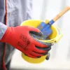 Gants à cinq doigts 24 pièces / 12 paires de gants de travail de sécurité en latex pour l'industrie du jardinage de la construction Gants en polyester pour hommes ou femmes 231016