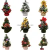 Christmas Decorations Tree 20Cm Mini Decoration Day Mall Desktop Small Drop Delivery Home Garden Festive Party Supplies Dhdsz