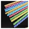 Drinking Straws 230Mm Reusable Plastic Sts Fit Colored Hard Striped For 20 Ounce 30 Mug Mason Jar 200Pcs7165163 Drop Delivery Home G Dhfoc