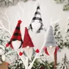 Juldekorationer skog människor hänge ansiktslös docka hänge tecknad docka hänge dagis gåva