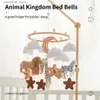 Mobiles # Baby Bed Bell Hanging Toy 0-12 mois Boîte de musique mobile en bois nouveau-né Root Honter du support de berceau accessoires pour nourrissons Q231016