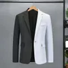 Mens Suits Blazers Men Spring Autumn Patchwork Contrast Color Suit Coat Lapel Långärmning Single Button Slim Fit Jacket Modern Fashion 231016