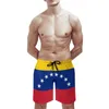 Men's Shorts Flag Of Venezuela Bandera Venezolana Anime Causalpremium Adjustable Drawstring Breathable Quick Dry Beach