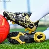 Athletic Outdoor Hot Sale Cheap Kid's Soccer Shoes Trendy Printed Boys Football Cleats Sneakers Hook Loop Children Training Futsal Shoe OutdoorL231017