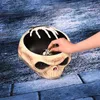 Halloween Toys Halloween Electric Toy Candy Bowl ze skokiem ręcznie Scary Oczy Party Przerażająca dekoracja nawiedzona czaszka miska ktv bar horror rekwizyt 231016
