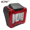 Feux arrière de voiture 2 pièces ensemble de feu arrière LED de voiture pour Jeep Wrangler JK 2007-2017 DRL rouge fumée frein inverse clignotant arrière feu arrière 12V Q231017