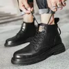 665 Top Fashion Boots High Men Casual for Shoes 2024 Lace-up Motorcycle Outdoor Men's Walking Leather Male 's 997 277