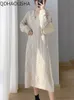 Robes sexy urbaines pull pour femme en automne hiver version coréenne robe de mode élégant pull de transport long tricoté vêtements pour femmes 231017
