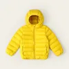 다운 코트 가을 겨울 어린이 다운 자켓 여학생 옷을위한 옷을 따뜻하게 하늘 코트 소년 유아 여자 외부웨어 옷 2-9 년 231016