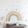 Väggklistermärken Cartoon Rainbow Mönster Väggklistermärken Selfadhesive Childrens Room and Home Decoration 231017