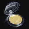 New Model False Eyelashes Packing Box Transparent Round Eyelashes Container with Silver Card Empty Package Case F531 Ctcfo Edtbm