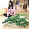 Bonecas de pelúcia 105-195cm gigante animal de pelúcia vida real jacaré brinquedo de pelúcia simulação bonecas kawaii travesseiro para meninos presentes de natal 231016