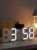 Väggklockor 3D LED Digital Alarm Clock Table Alarm Clock Manuellt Auto Justera ljusstyrka Lätt att läsa på natten perfekt för heminredning 231017