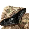 Мужские пуховые парки, камуфляжная тактическая мужская зимняя военная легкая теплая куртка с капюшоном, камуфляжная охотничья парка, пальто большого размера 5XL 231017