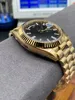 Z oryginalnym pudełkiem AAA Watch 41 mm Prezydent Data zaledwie 116334 18K Złote Sapphire Glass Asia 2813 Ruch Mechaniczne automatyczne męskie zegarki kobiety