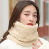 Scarves Women Winter Lamb Velvet Thicken Neck Protection Plush Scarf Cute Student Outdoor Cycling Coral Warm Fake Collar