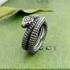 New Cool Mens Love Ring Ghost Snake Letter Luxury Silver Plated Couple Ring Womens Designer Jewelry Gifts