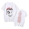 Herr t-shirts rap playboi carti nytt album hela lotta röd grafisk tryck t-shirt kort ärm män kvinnor vintage tshirt herr h214b