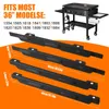 BBQ Tools Zubehör 4-teiliger Windschutz für 36-Zoll-Grillplatten, magnetische Bildschirme, hitzebeständiger Edelstahl-Displayschutz, Grill 231018