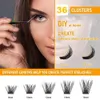 Valse wimpers DIY Lash Extension Set Wimpers Bond Tweezer Kit Clusterwimpers Private Label Individuele wimpervolume Wimpers Mix 3D-effect 231018