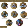 Toupie Cristal Lumineuse LED Lumière Fidget Spinner Main Spinners Lueur dans L'obscurité EDC Soulagement Du Stress Jouets Gyroscope Cinétique pour Enfants 231018