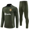 Barcelona trainingspak met lange mouwen retro training survetement voet chandal tuta designer jas maillot voetbalshirt heren en kinderen camiseta