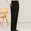 Men's Pants Quality Corduroy Mens Formal High Waist Casual Straight Office Trousers Dress Social Pantalones Hombre