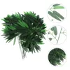 Fleurs décoratives plantes maison haute petite pour Branches chambre-50pcs feuilles vertes artificielles plantes-verdure maison El bureau