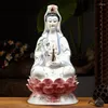 Декоративные статуэтки 10 12 дюймов из буддийского керамического материала Богиня богатства и милосердия Украшение Южно-Китайского моря Бодхисаттва Гуаньинь