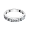 Clusterringen Bloemrijke Sieraden Micro Verharde Bandring Massief 925 Sterling Zilver Verlovingswit Goud Kleur Prmoise214C