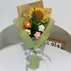 Fiori decorativi Bouquet per la festa degli insegnanti Regalo Girasole Fiore finito Affari Lana fatto a mano Fai da te Imitazione agganciata