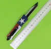 One Star Flag 7 Polegada 616 Mini Faca Tática Automática 440C Preto / Fio Lâmina de Desenho Liga de Zinco-Alumínio Lidar com Facas de Bolso EDC