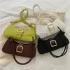 Shoulder Bags Bags Women's Soulder Bag Solid Color Popular Small Bag Trend Summer Trendy Crossbody Bag Texture Soulder Underarm Bagqwertyui879