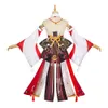 Yae Miko Genshin Impact Costume Cosplay Parrucca Vestito Gioco Genshin Yaemiko Guuji Yae Cosplay Costumi di Halloween Party per le donnecosplay