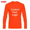 Men's T Shirts 2023 Customize your Men T Shirt Fitness Leisure Sport T Shirt DIY Long Sleeve round neck 231018