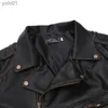 Veste en simili cuir pour hommes, Vintage Ghost moto lti-zip, Parka à revers en Pu, grande taille Fat Singer Show Leather ManL231018