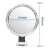 Compact Mirrors Bathroom Anti-fog Mirror Powerful Suction Cup Bath Shower Mirrors Wall Mounted Make Up Man Shaving Mirror With Shaver Holder 231018