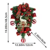 Other Event Party Supplies Christmas Wreath Decorative Hanging Ornament Artificial Wreath Christmas Day For Front Door Wall Fireplace Durable 231017