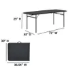 Lägermöbler Nestplatser 6 fot tvåfaldig plastfällningsbord Camping Equipment Picnic Table Desk bord utomhusmöbler camping fällbar 231018