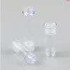 50 x 5ml 10ml Frascos de loção para bomba sem ar recarregáveis transparentes para viagem com tampa branca 1/3 onças Containergood Huiuu