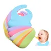 Cups, Dishes & Utensils Cups Dishes Utensils 468Pcs Baby Soft Sile Bib Dinner Plate Suction Cup Bowl Spoon Fork Set Non-Slip Food Grad Dhbgj