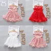 Flickans klänningar Flower Fairy Baby Girl Summer Sweet Kid's Wedding Costume Birthday Evening Princess Party Mesh Dress Barn Kläder 0 till 3 Y 231016