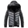 Herren Daunenparkas 2023 Herren Winterjacke Pelzkragen Kapuze Dicke warme Baumwolle Outwear Mann Patchwork Parka und Mäntel Windjacke Herren M5XL 231017