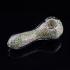 4.7"Luminous Sand Filled Glass Hand Pipe Spoon Smoking Accessoried Water Pipe Dab Rig for smoking shop Art Fashion