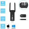 Localizadores de wifi 24g 5g 1200mbps usb placa de rede sem fio dongle antena ap adaptador wifi banda dupla 30 lan ethernet 1200m 231018