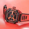 腕時計オブラブロメンオートマチックウォッチ44mm豪華なファッションスクエアケースメカニカルリストウォッチラミナス50m防水サファイアコンセプトダイヤル
