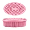 Brosse corporelle en Silicone, serviette de bain pour bébé, épurateur de corps en Silicone, épurateur de dos 122014