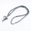 Anhänger Halsketten Nette Tierwal Halskette Für Frauen Engery Schwarz Hämatit Perlen 18 "Choker Modeschmuck TF3041