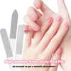 Arquivos de unhas Beaulush Nano vidro profissional polimento manicure ferramenta de arte lavável tira de arquivo cristal polido buffer 231017