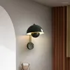 Vägglampor LED -säng E27 Blomma Bud Lamp Inomhusbelysning Fixtur Svamp SCONCES Creative Macaron Switch för vardagsrum